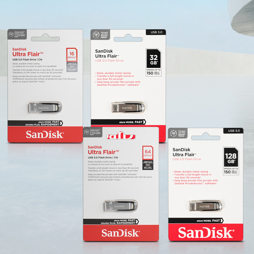Gambar produk SanDisk Ultra Flair Flashdisk USB 3.0 64GB - SDCZ73