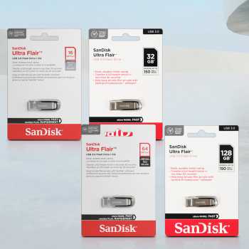 Gambar produk SanDisk Ultra Flair Flashdisk USB 3.0 64GB - SDCZ73