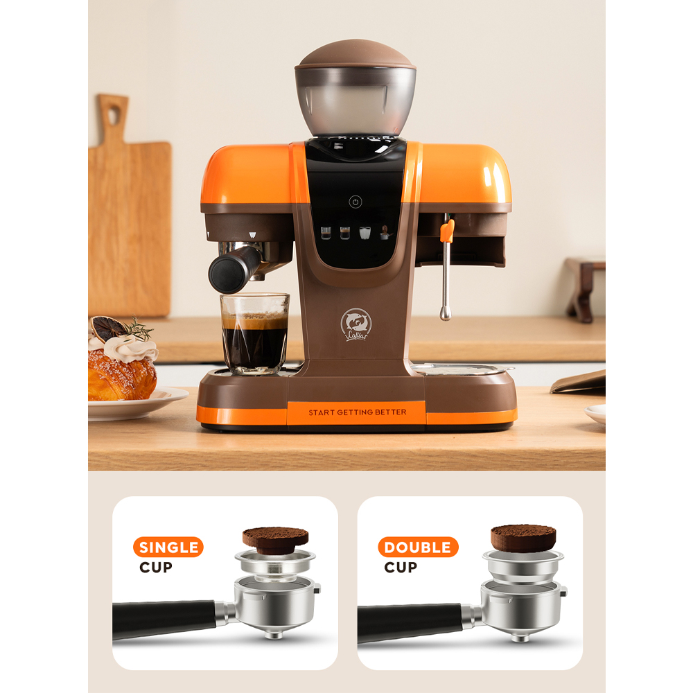 Gambar produk iCafilas Mesin Kopi Espresso Coffee Maker Frothing Grinding 19 Bar - ME2603