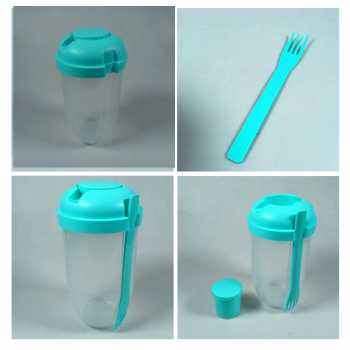 Gambar produk One Two Cups Salad Portable Bottle Lunch Container 1L with Fork - RF20