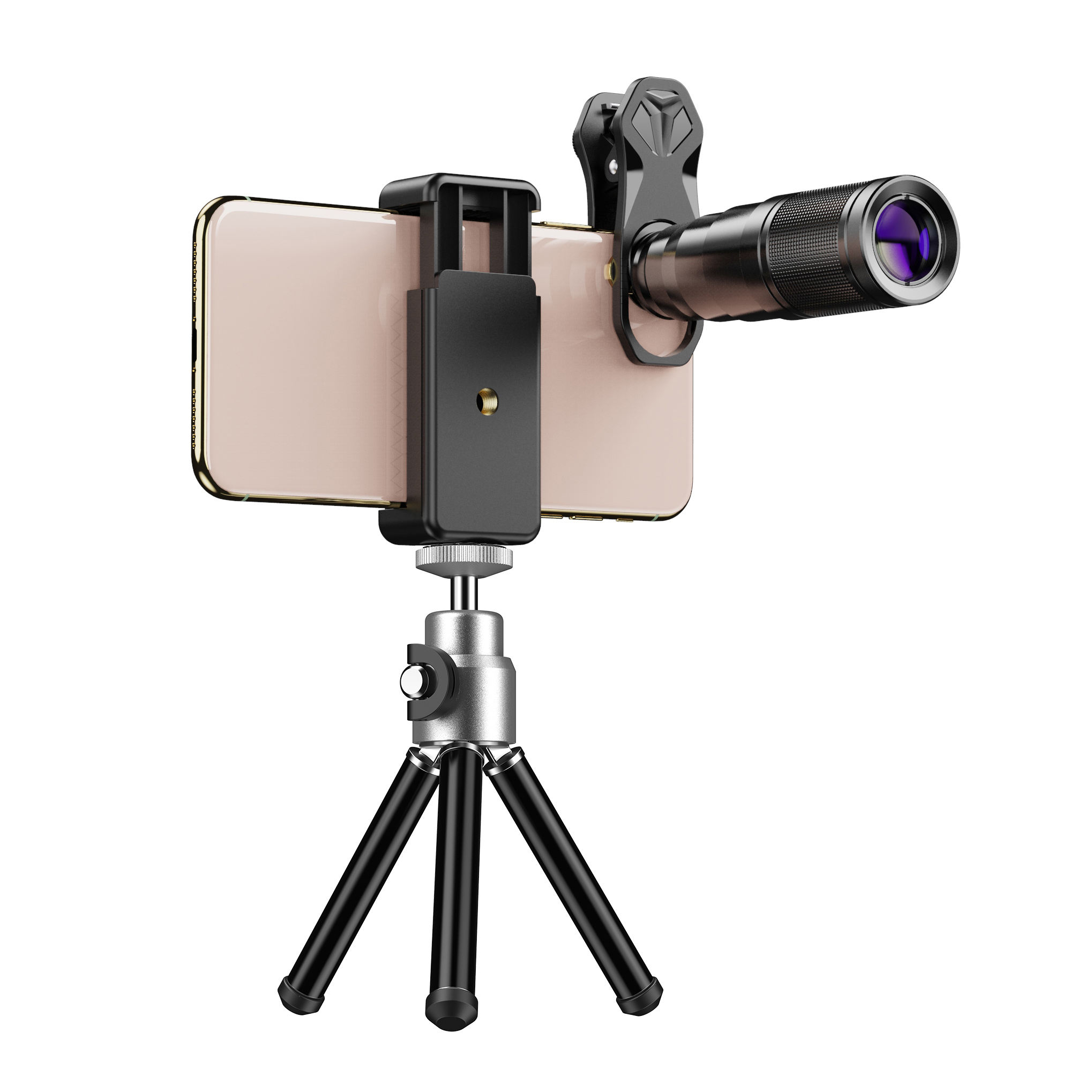 Gambar produk APEXEL Lensa Kamera Telephoto 22x Smartphone with Tripod - APL-22XZJ