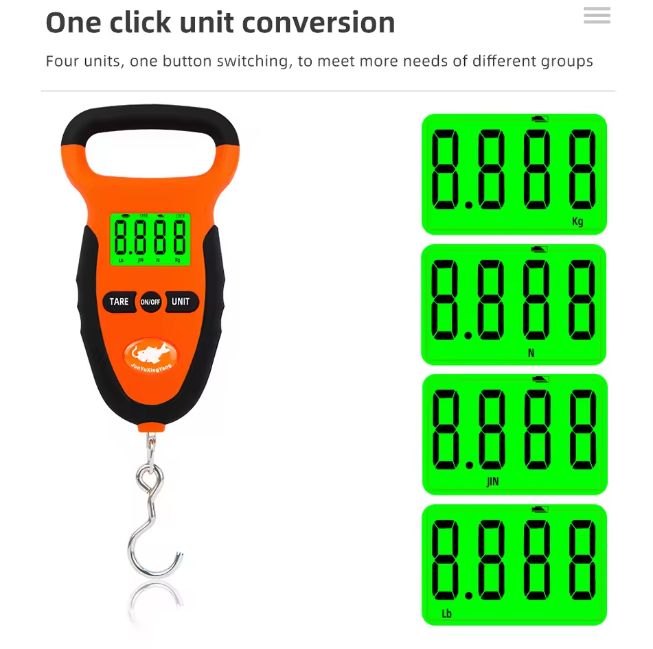 Gambar produk JUANJUAN Timbangan Koper Digital 50 kg Portable Hook Scale Pocket - LS03