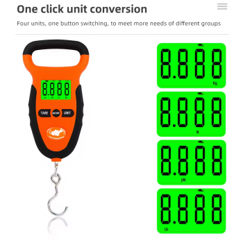 Gambar produk JUANJUAN Timbangan Koper Digital 50 kg Portable Hook Scale Pocket - LS03