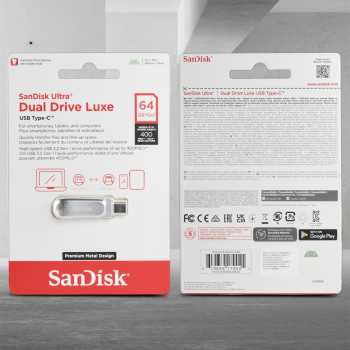 Gambar produk SanDisk Ultra Dual Drive Luxe USB Type C 3.1/3.2 Gen 1 64GB - SDDDC4