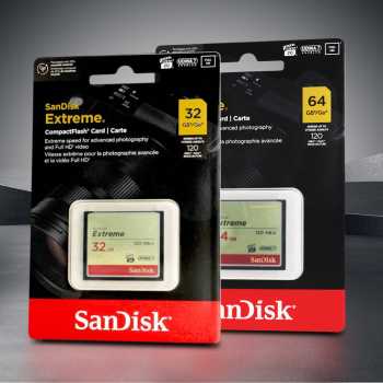 Gambar produk SanDisk Extreme Compact Flash Card VGP-20 120MB/s 64GB - SDCFXSB
