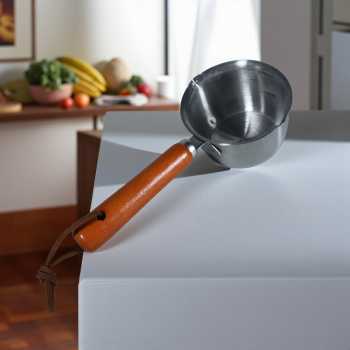 Gambar produk HARKO Panci Susu Mini Sauce Pan Stainless Steel 410 Dual Drainage 150ml - HK1