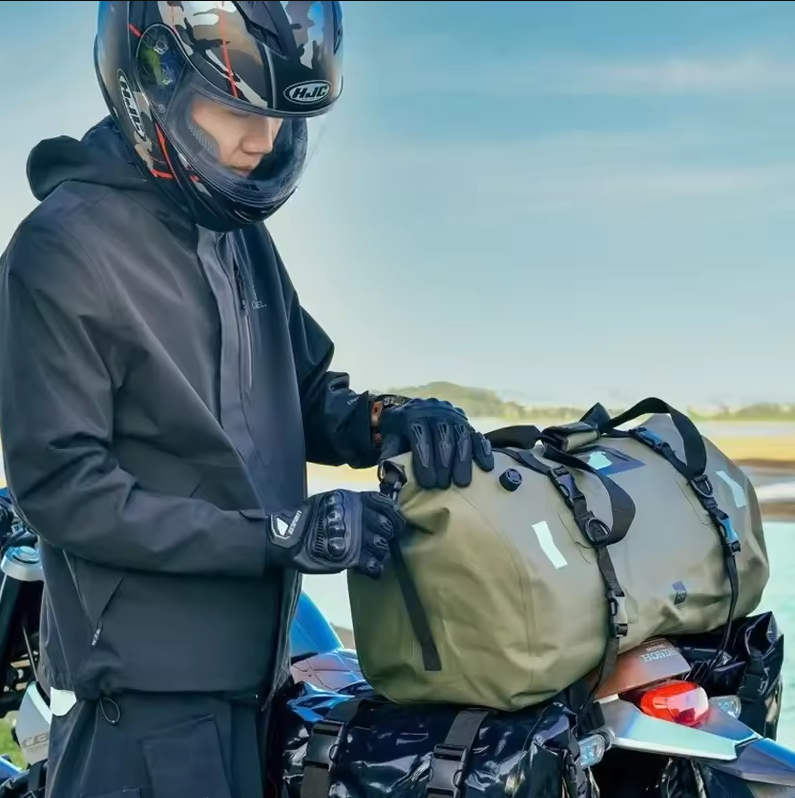 Gambar produk CHINK Tas Motor Touring Back Seat Tail Pannier Bag Waterproof PVC 66L - CH03