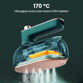 Gambar produk Karsah Setrika Mini Compact Ironing Handheld Semprot Air 38W 50ml - HX-6168