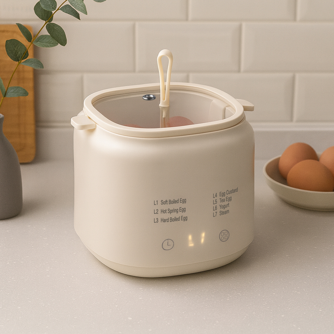 Gambar produk ONE MORE Alat Rebus Telur Elektrik Mini 4 Slot Egg Steamer 220V 300W - LG-803