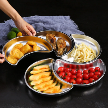 ATH Nampan Tray Mangkuk Makanan Bulan Sabit Stainless 201 25x16x3cm - AT25 Gambar produk ATH Nampan Tray Mangkuk Makanan Bulan Sabit Stainless 201 25x16x3cm - AT25