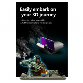 Gambar produk VRG VR Box 3D Giant Screen Virtual Reality Blue Light Glasses - Pro-X7