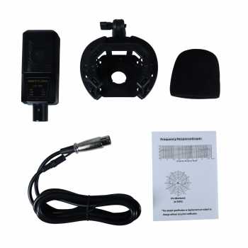 Gambar produk TaffSTUDIO Mikrofon Kondenser XLR Condenser Microphone with Holder - LGT240
