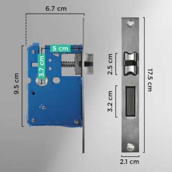 BILIXO Smart Door Lock Fingerprint Password Card RFID Alarm - N1F Gambar produk BILIXO Smart Door Lock Fingerprint Password Card RFID Alarm - N1F