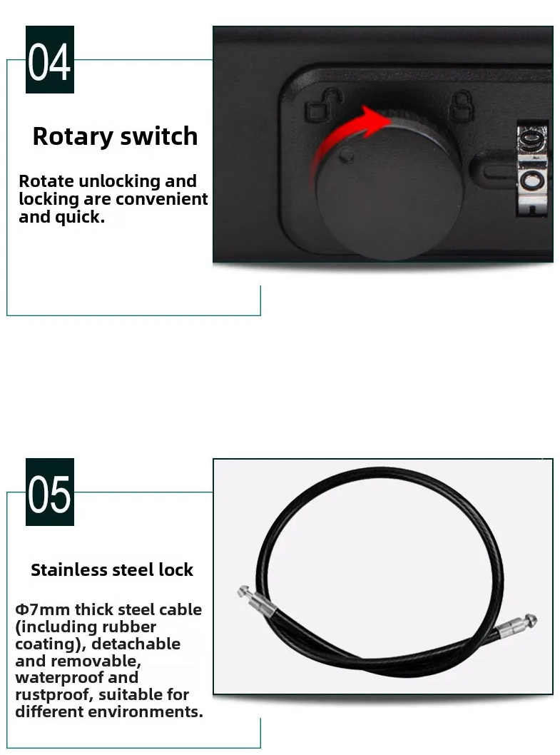Gambar produk MOOL Kotak Brankas Travel Safe Box Password Lock 4 Digit 24x15x6cm - G13-5