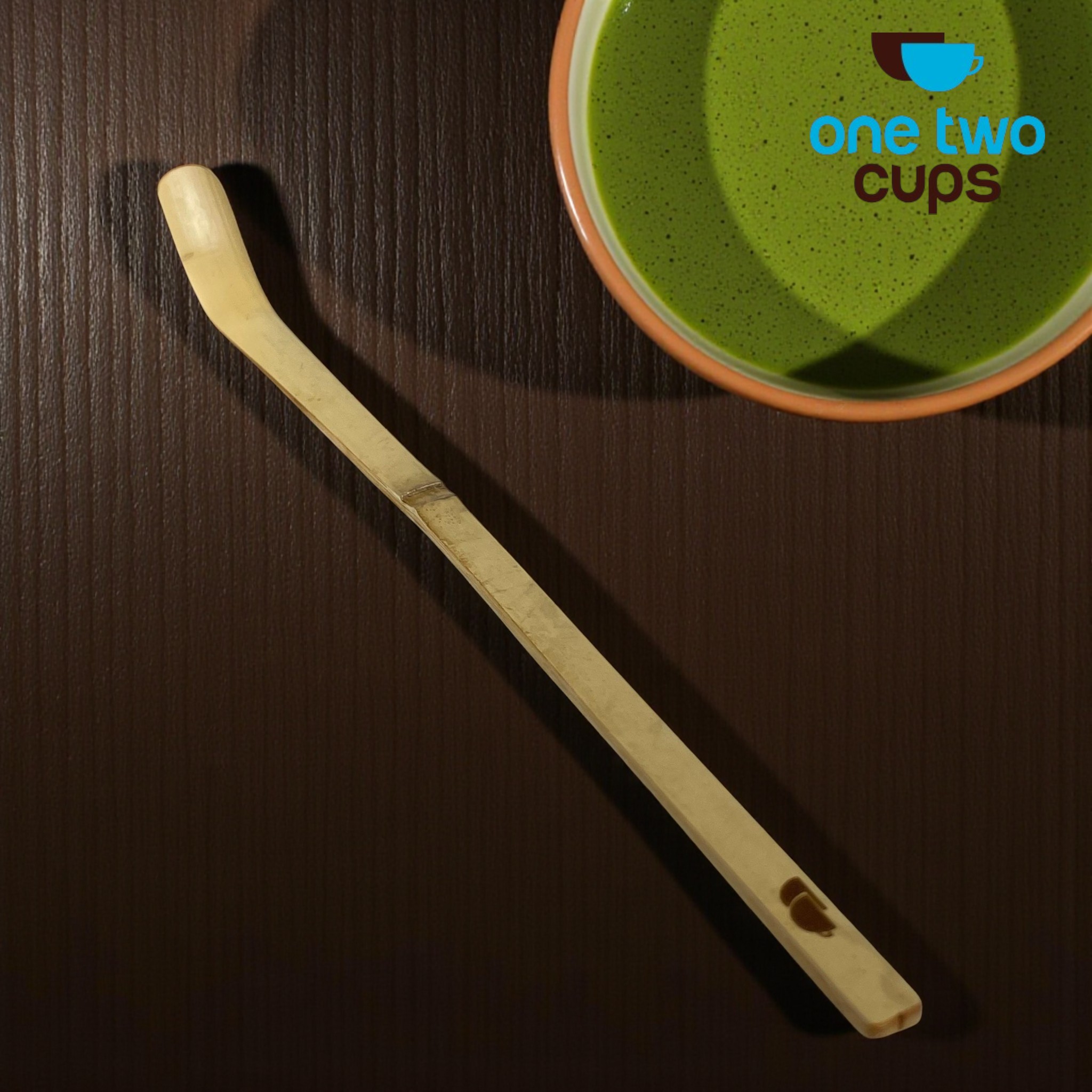 Gambar produk One Two Cups Chasaku Sendok Matcha Bambu Bamboo Spoon 18.4cm - OTC-18