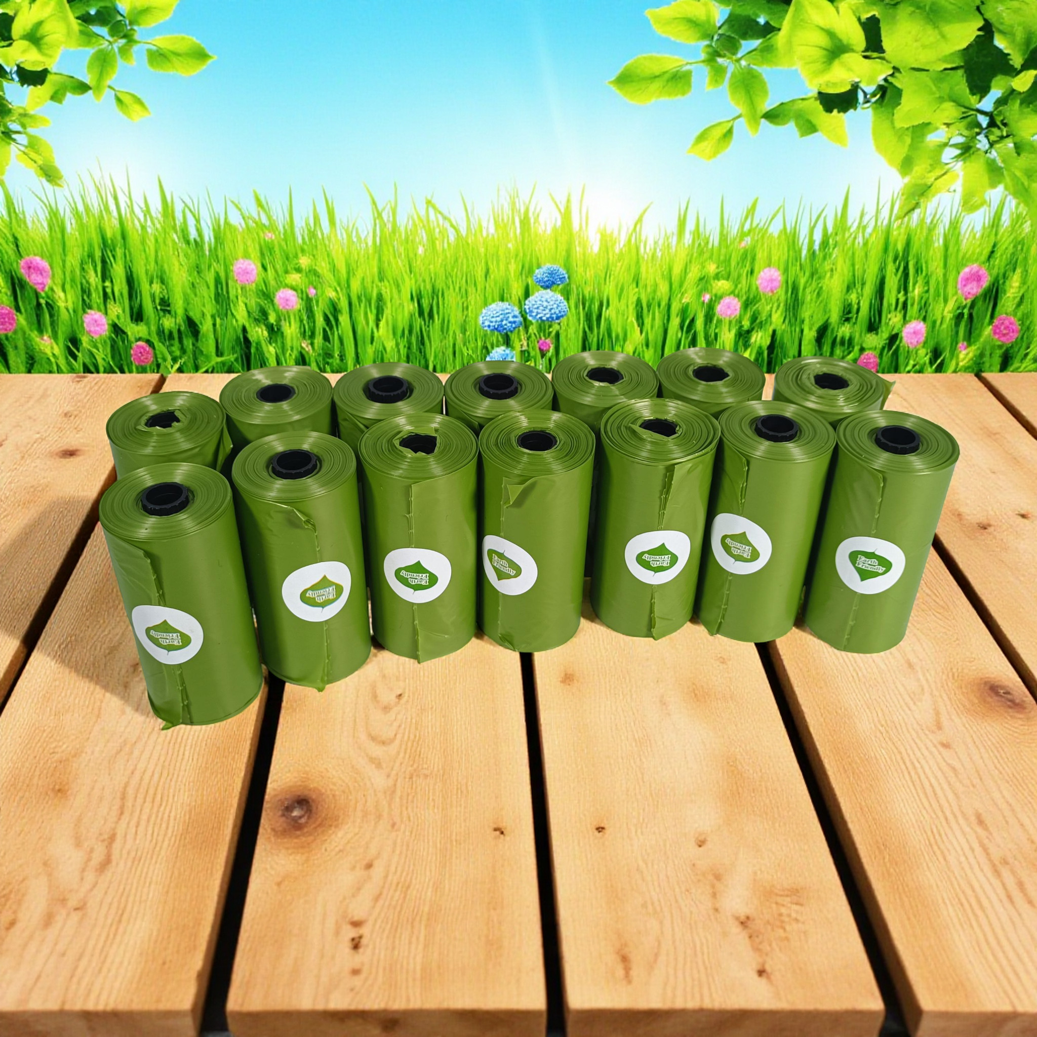 Gambar produk GAGYIVE Kantong Plastik Kotoran Anjing Biodegradable dengan Dispenser Polos - GA15