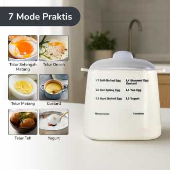 Gambar produk GUESMI Alat Rebus Telur Elektrik 4 Slot 6 Preset Mode Egg Boiler - SJ-200