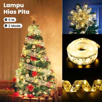 Partigos Lampu Hias String Lights Pita Natal 50 LED 5M Warm White - AA562