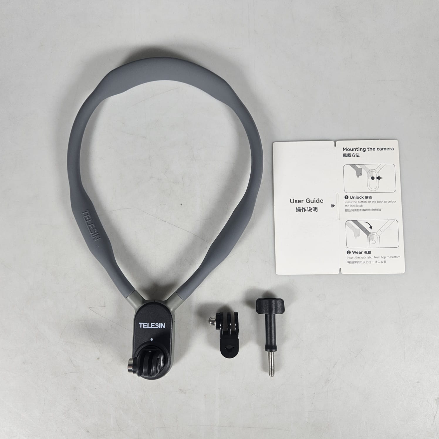 TELESIN Magnetic Neck Holder Mount Strap Kalung Leher GoPro Insta360 - TE-HNB-001 Gambar produk TELESIN Magnetic Neck Holder Mount Strap Kalung Leher GoPro Insta360 - TE-HNB-001