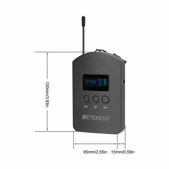 RETEKESS Audio Tour Guide Wireless Transmitter 36 Channel Mic 1900mAh - TT112 Gambar produk RETEKESS Audio Tour Guide Wireless Transmitter 36 Channel Mic 1900mAh - TT112