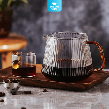 Gambar produk One Two Cups Coffee Server V60 Drip Pour Over Borosilicate Glass 500ml - SPA865