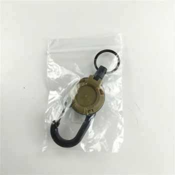 Gambar produk FXM Karabiner Gantungan Kunci Wire Puller Keychain ID Holder - FX-11