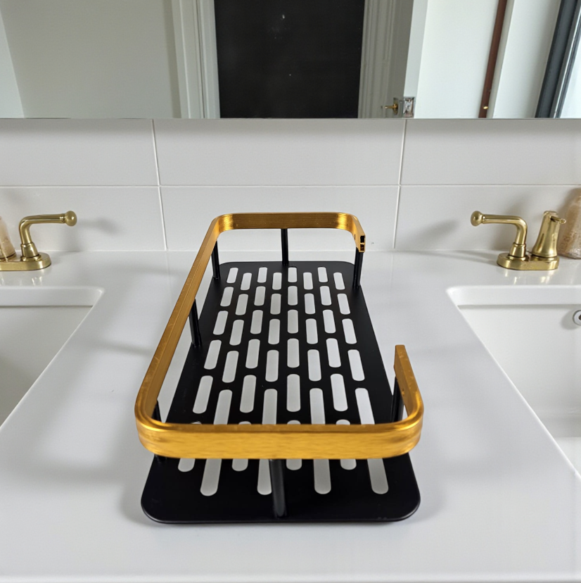 TaffHOME Rak Gantung Kamar Mandi Dapur Organizer Rack Aluminium - CR530 Gambar produk TaffHOME Rak Gantung Kamar Mandi Dapur Organizer Rack Aluminium - CR530