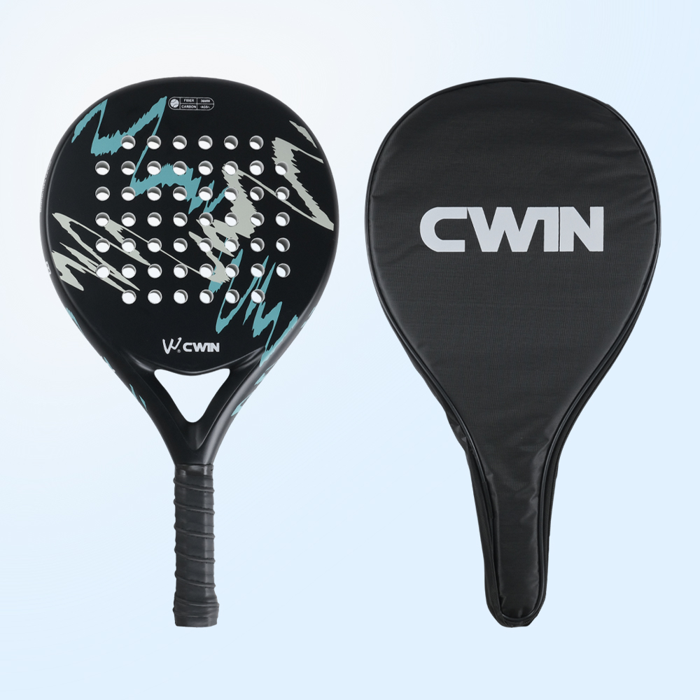 CWIN Raket Padel Round Carbon Fiber 3.6cm Thickness 365g - 4018 Gambar produk CWIN Raket Padel Round Carbon Fiber 3.6cm Thickness 365g - 4018