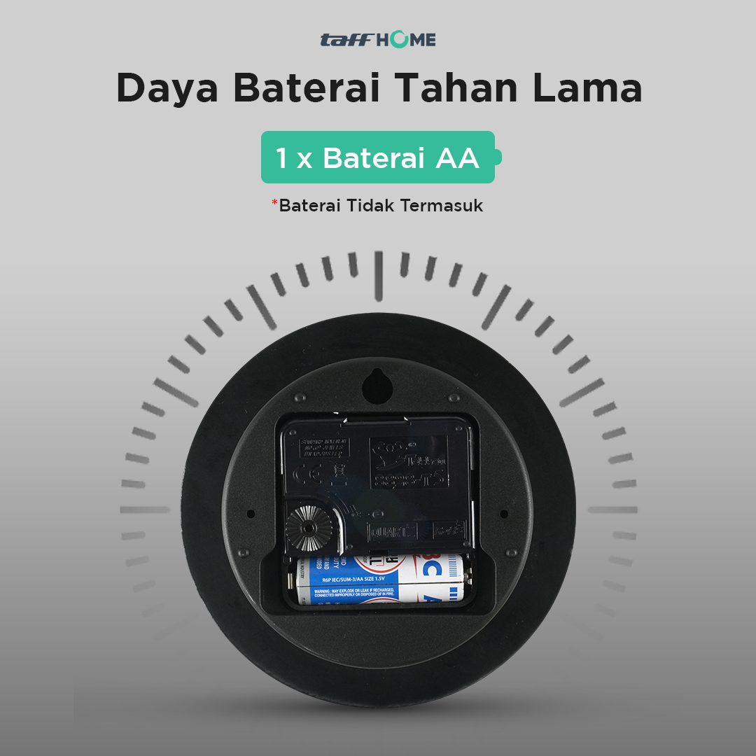 TaffHOME Jam Dinding Besar DIY Giant Glow in The Dark 90-100cm - JM-25 Gambar produk TaffHOME Jam Dinding Besar DIY Giant Glow in The Dark 90-100cm - JM-25