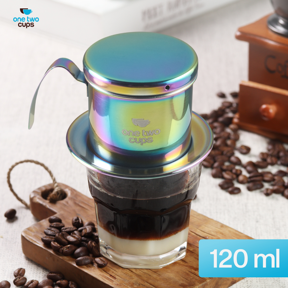 One Two Cups Vietnam Drip Coffee Filter Saringan Kopi Sekrup 120ml - PF-304 Gambar produk One Two Cups Vietnam Drip Coffee Filter Saringan Kopi Sekrup 120ml - PF-304