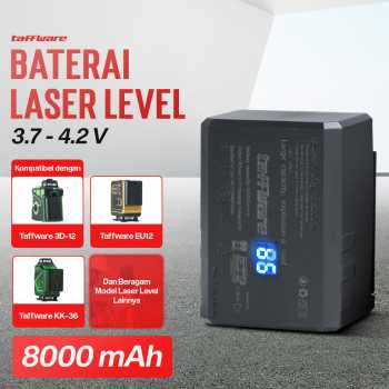 Taffware Baterai Laser Level 3D Rechargeable Battery with LED Display - BM03