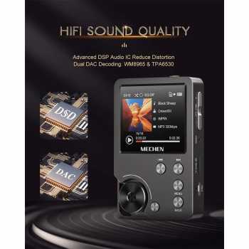 Gambar produk MECHEN MP3 Digital Audio Player HiFi Lossless 2 Inch 1500mAh 64GB - M30