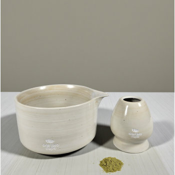 Gambar produk One Two Cups Matcha Set Kit Set Chawan Chasen Stand Chashaku 4 PCS - MYV16D