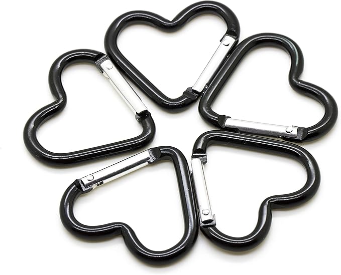Gambar produk Kander Karabiner Gantungan Kunci Bentuk Hati Aluminium Alloy 10 PCS - CBN80