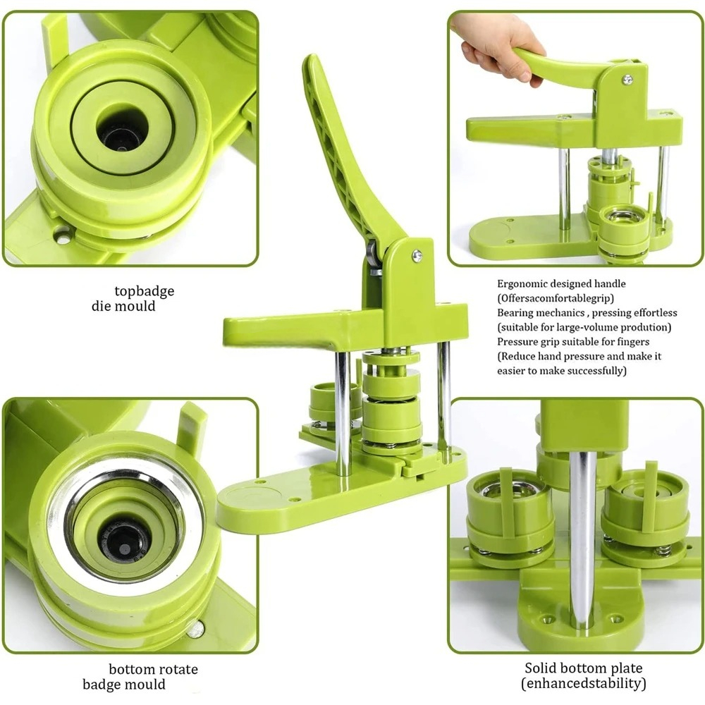 Gambar produk DCBADGE Mesin Press Pin Bros Peniti Bulat Rotating Badge Button Maker 44mm - SG-168