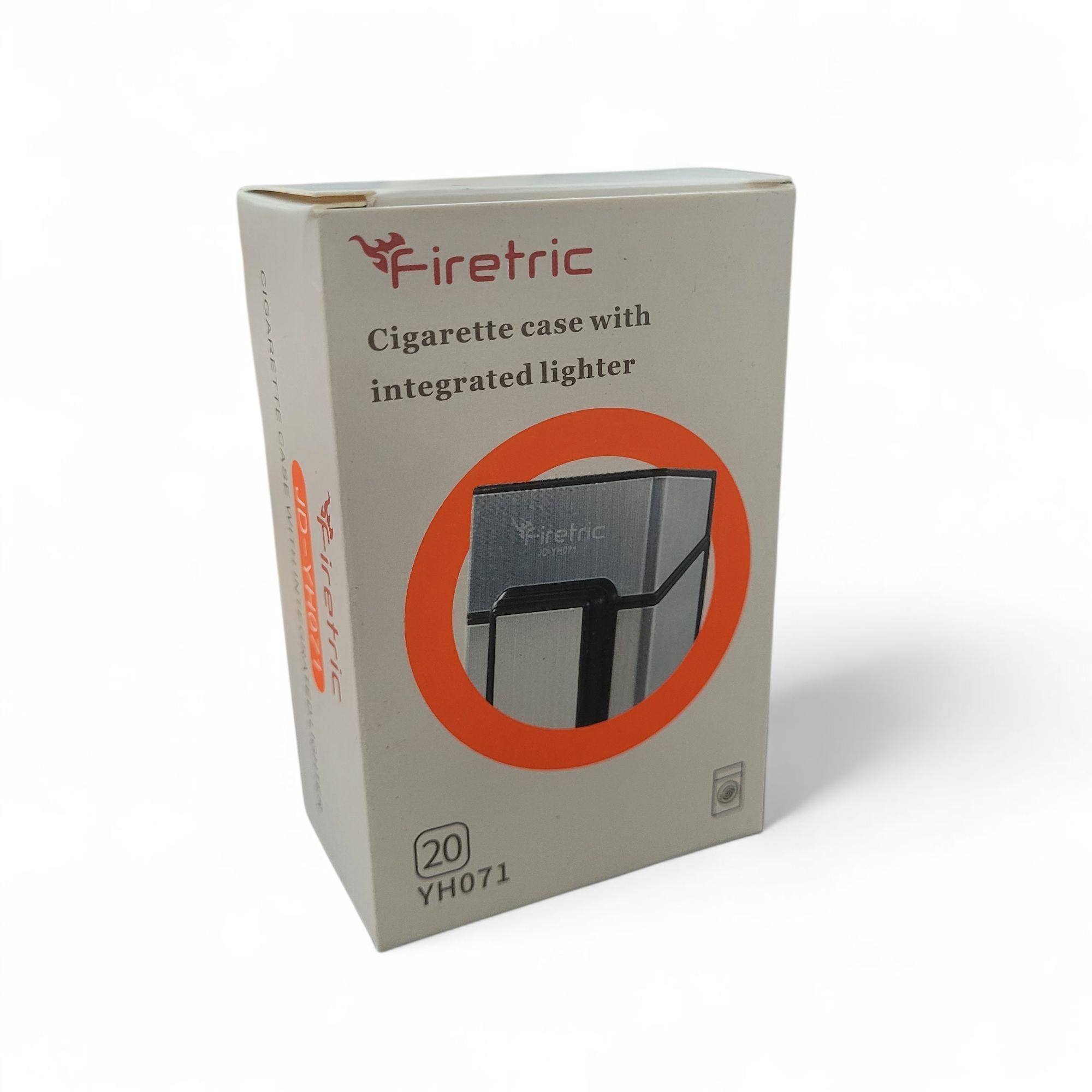 Firetric Focus Kotak Rokok 20 Slot dengan Korek Elektrik Pyrotechnic - JD-YH071 Gambar produk Firetric Focus Kotak Rokok 20 Slot dengan Korek Elektrik Pyrotechnic - JD-YH071
