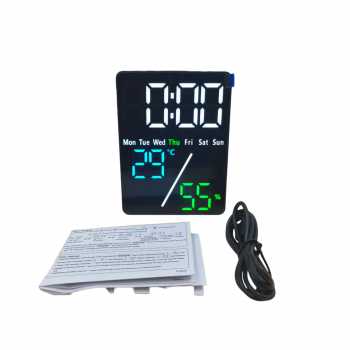 Gambar produk DICO Jam Meja Digital LED Smart Alarm Clock Temperature Large Screen - DS-6662