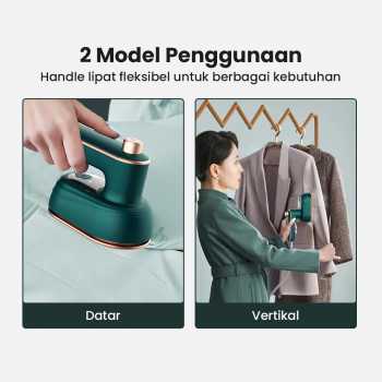 Gambar produk Karsah Setrika Mini Compact Ironing Handheld Semprot Air 38W 50ml - HX-6168
