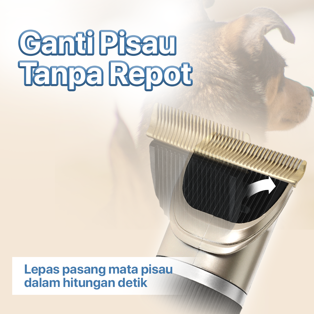 Mata Pisau Cukur Hewan Pet Clipper Stainless for Baorun P6 P7 S1 P9 - CP44 Gambar produk Mata Pisau Cukur Hewan Pet Clipper Stainless for Baorun P6 P7 S1 P9 - CP44
