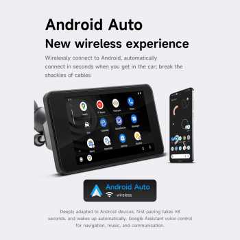 Gambar produk BQCC Motorcycle Smart Screen CarPlay Android Auto Waterproof 4.7 Inch - B5341