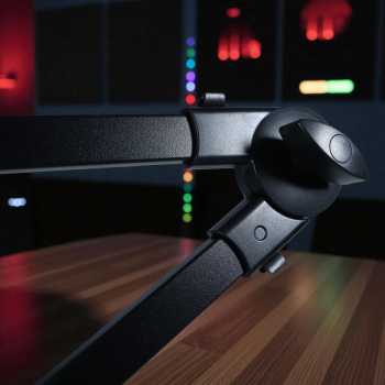 ETS Stand Holder Mikrofon Boom Arm Desk Adjustable Microphone Lazypod - E985 Gambar produk ETS Stand Holder Mikrofon Boom Arm Desk Adjustable Microphone Lazypod - E985