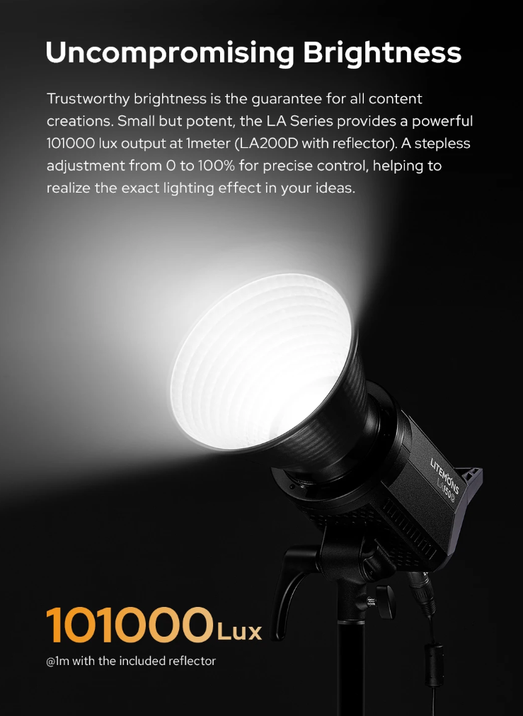 Godox Litemons Lampu LED Fotografi Bi-Color Video Studio 6500K 190W - LA150Bi Gambar produk Godox Litemons Lampu LED Fotografi Bi-Color Video Studio 6500K 190W - LA150Bi