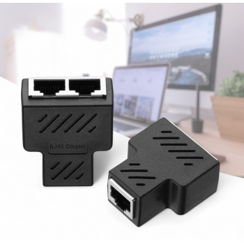Gambar produk SIFREE RJ45 LAN Ethernet Network Connector Splitter 1 to 2 - DN0190