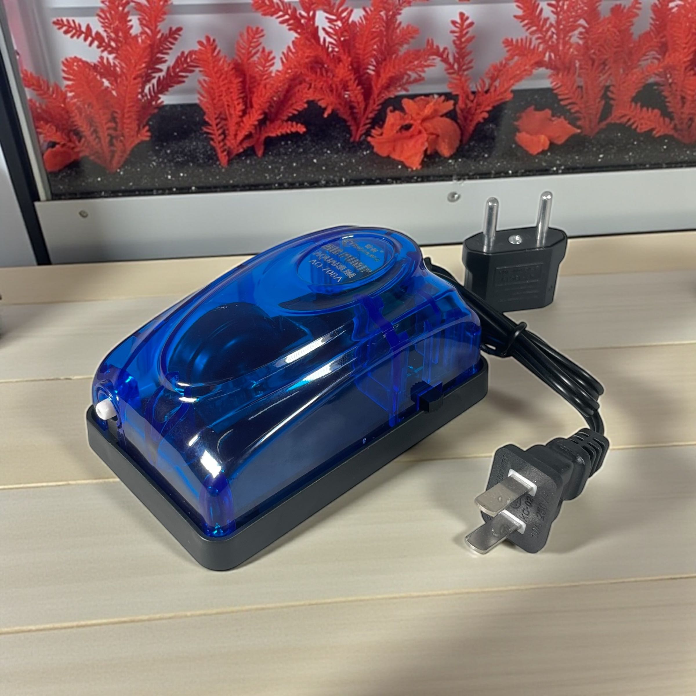 Gambar produk TEQIANG Aerator Pompa Oksigen Akuarium Oxygen Pump 60L Fish Tank 3.5W - AQ-708A