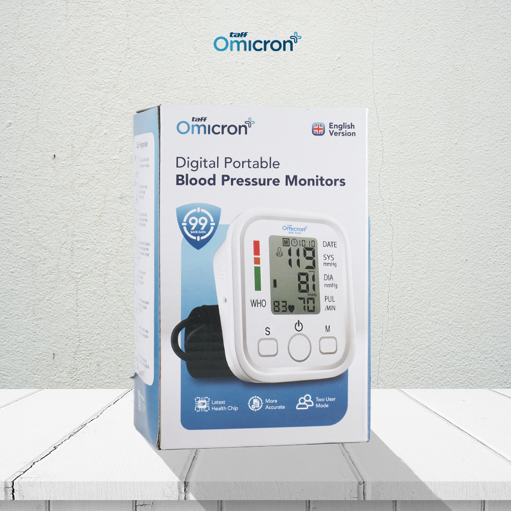 Gambar produk TaffOmicron Tensimeter Digital Pengukur Tekanan Darah English Voice - BW-3205