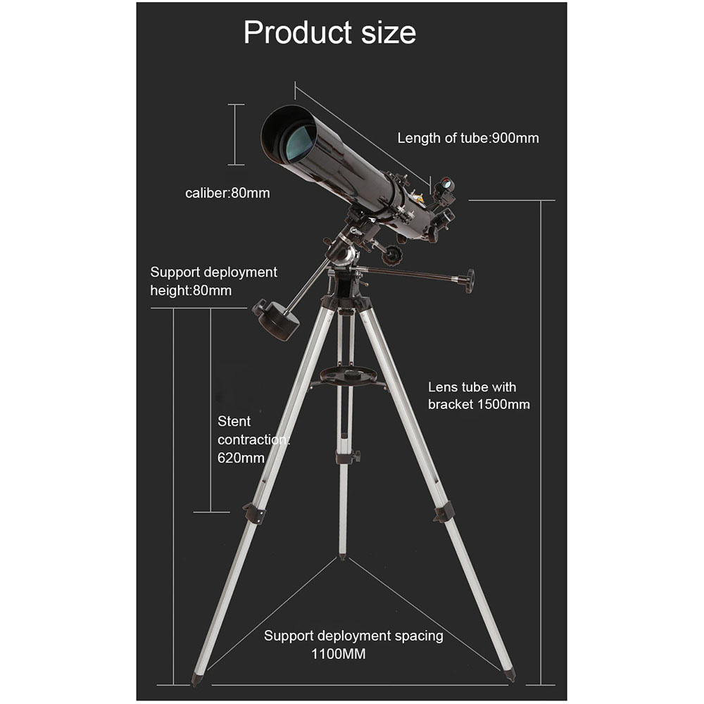 CELESTRON Powerseeker Astronomical Telescope Teropong 80mm - 80EQ Gambar produk CELESTRON Powerseeker Astronomical Telescope Teropong 80mm - 80EQ