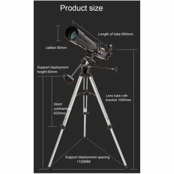 CELESTRON Powerseeker Astronomical Telescope Teropong 80mm - 80EQ Gambar produk CELESTRON Powerseeker Astronomical Telescope Teropong 80mm - 80EQ