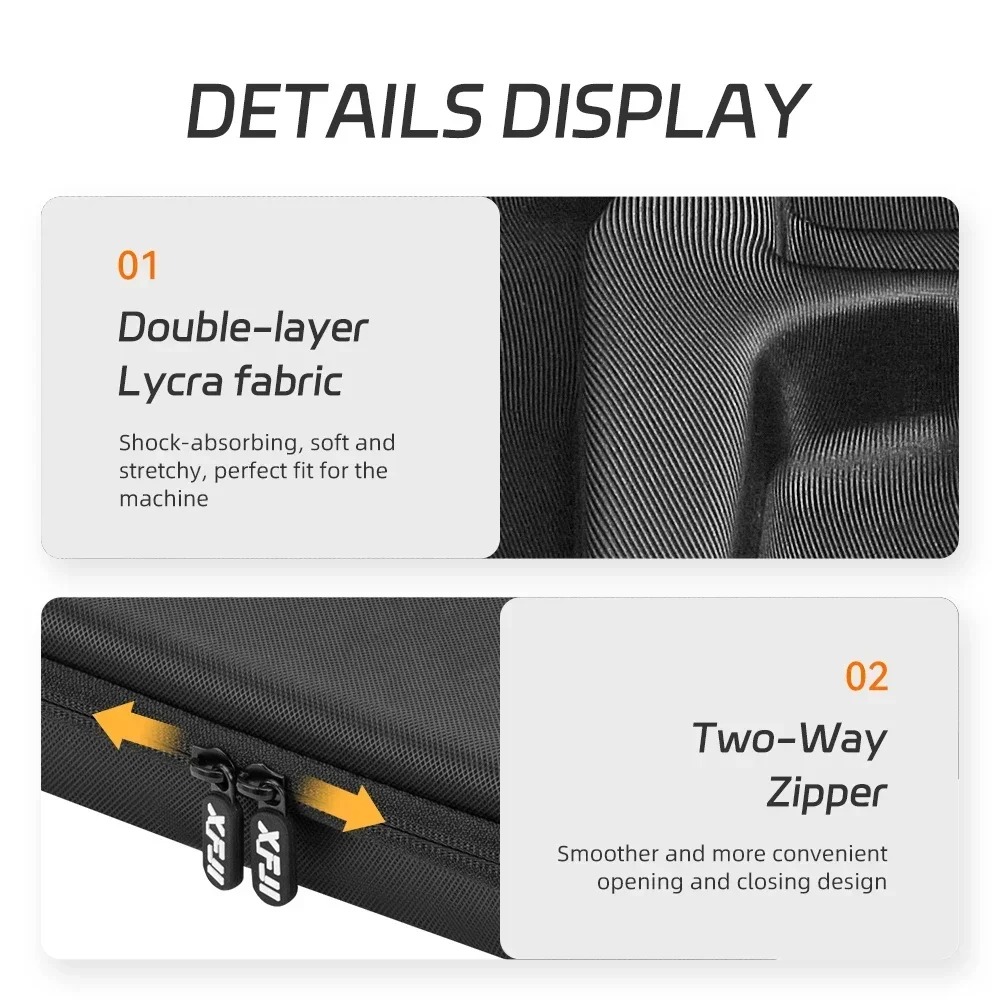 Gambar produk XFJI Tas Kamera Aksi DJI 3/4/5 Pro Hard Shell Action Storage Bag - XF-345