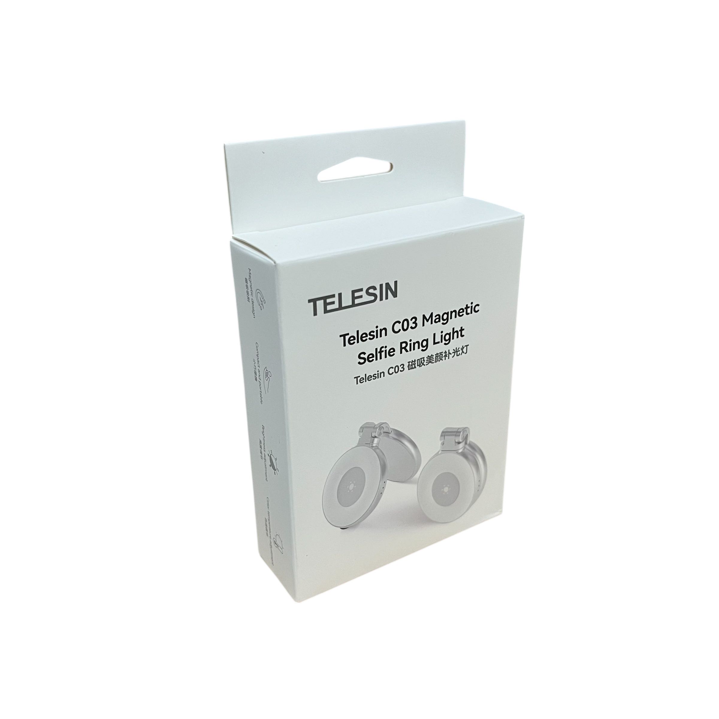 TELESIN Lampu Ring Light LED 3in1 Color Magnetic 500mAh 6cm 2.5W - C03 Gambar produk TELESIN Lampu Ring Light LED 3in1 Color Magnetic 500mAh 6cm 2.5W - C03