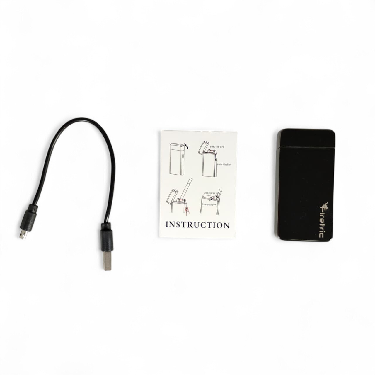 Gambar produk Firetric Korek Api Elektrik Pulse Plasma Cross Double Arc Lighter - JL613-FD